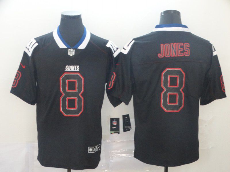 Men New York Giants #8 Jones Black Nike Lights Out Black Color Rush Limited Jersey->philadelphia eagles->NFL Jersey